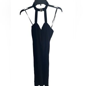 NWT CDC Evening Wear Vintage Formal Floor Length Velvet Choker Rhinestone Gown-4